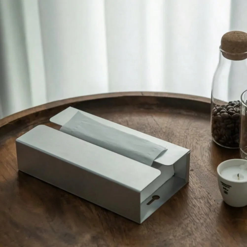 

Minimalist Stainless Steel Tissue Box Wall Mounted/desktop Tissue Case Bathroom Kitchen Wall Mounted Tissue Box Home Decoration