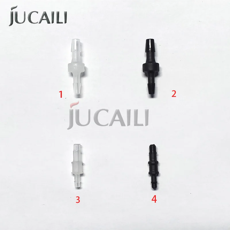 Jucaili 20Pcs/Lot Printer Ink Hose Connector For Epson Seiko Polaris Allwin Thunderjet Sky-color Zhongye Ink Tube Pipe Transfer