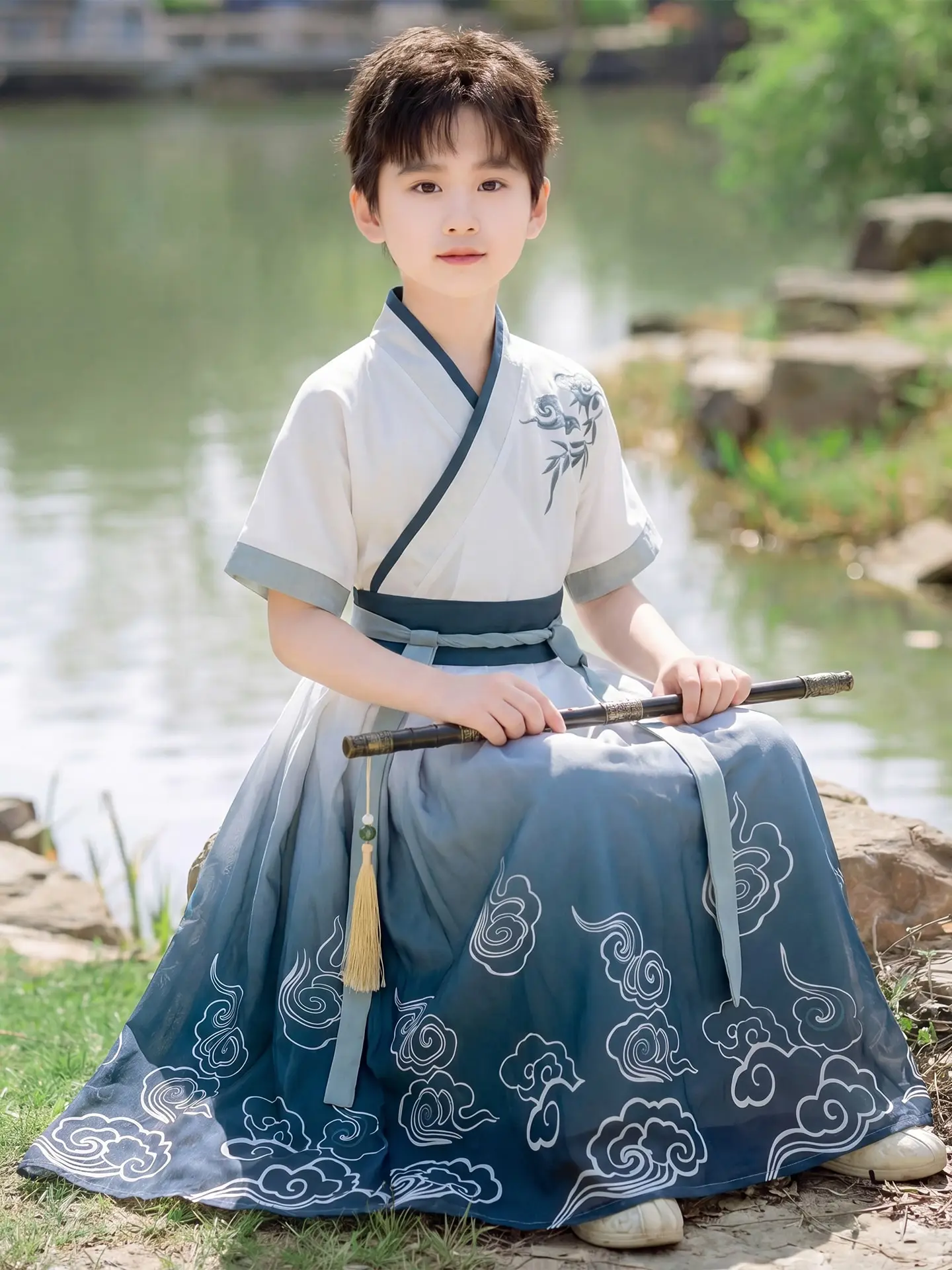 new-2026-children's-hanfu-summer-style-boys'-traditional-chinese-costume-little-master-daily-wear-lightweight-thin-model
