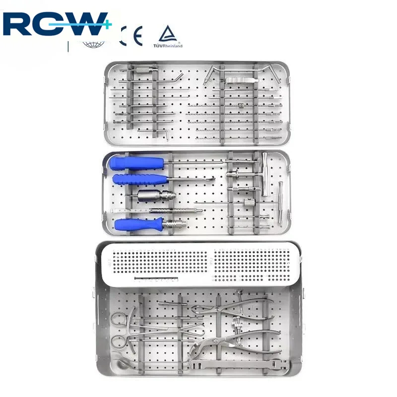 RCW Factory Price Surgery Instrumentos Upper Limbs Trauma Surgery Small Fragment Instrument Set for Trauma Plate