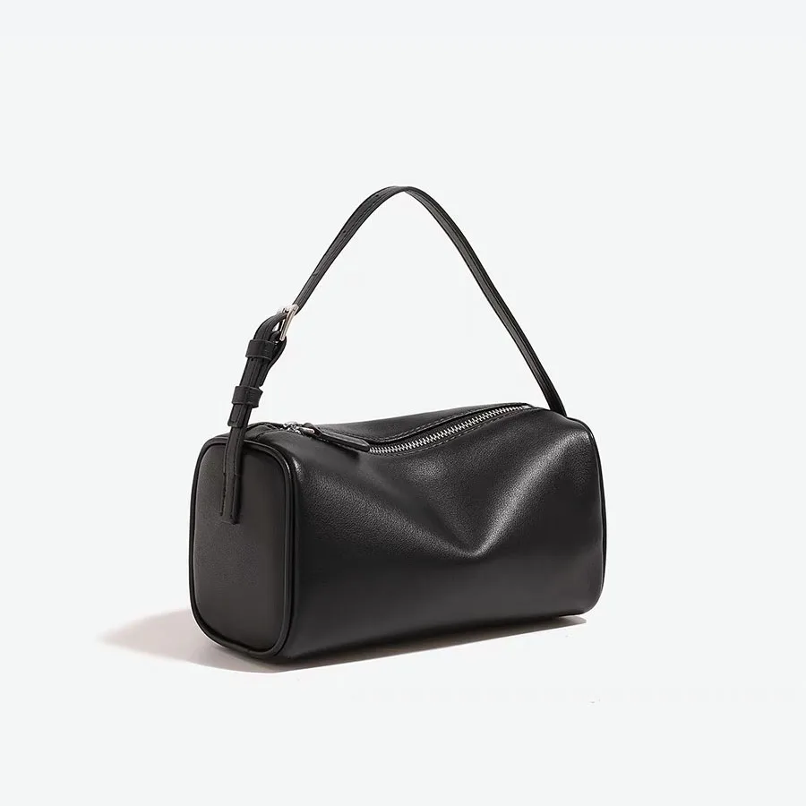 

2026 New Womens Top-Handle Bags Luxury Niche Cylinder Purse 90s Style Underarm Shoulder Bag Commute Daily Walk Handbag