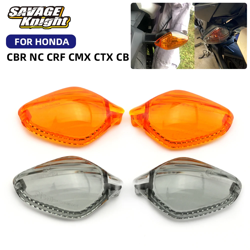 Turn Signal Light Lens For HONDA CB CBR 400 500 650 NC 700 750 CTX CRF MAX CMX Motorcycle Blinker Indicator Lamp Accessories