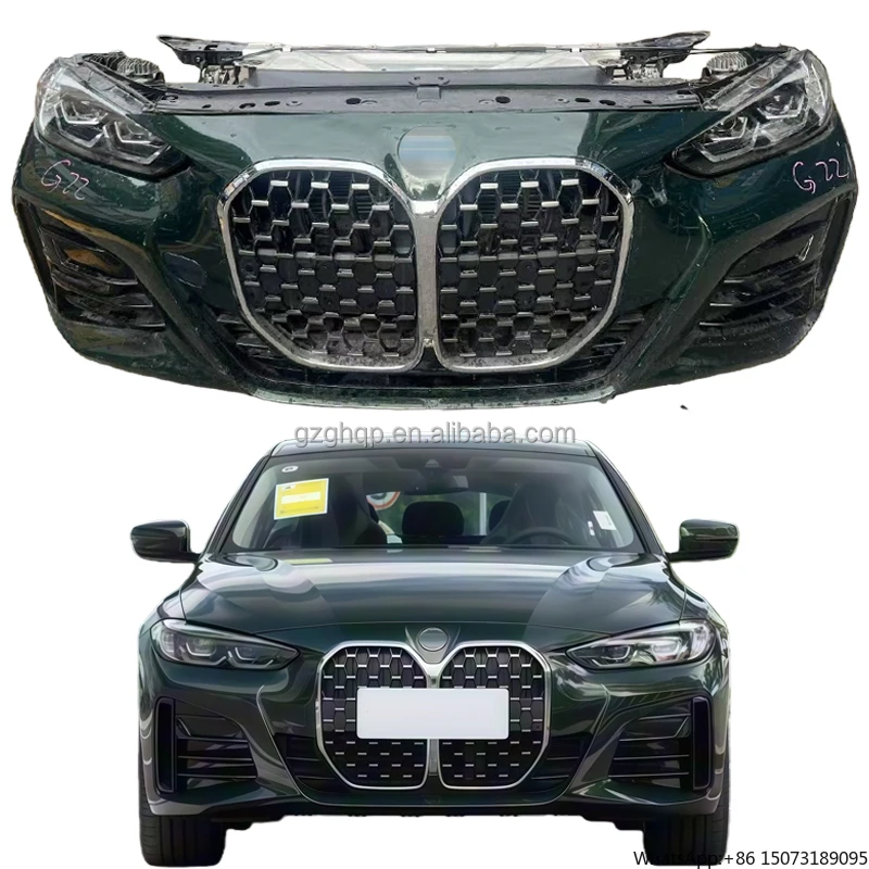 

Original Car Bumper Assembly Suitable for 4 Series G22 G23 G26 with Cooling Fan, Headlights, Front Bumper, Grille, and Body.