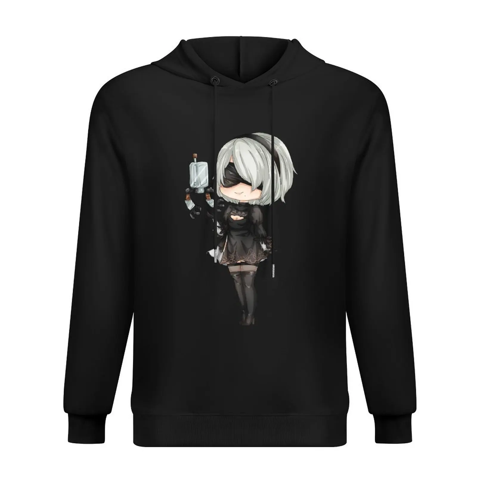 

Nier: Automata 2B Chibi Design Hoodie clothes for men autumn male clothes autumn jacket men hoodie streetwear