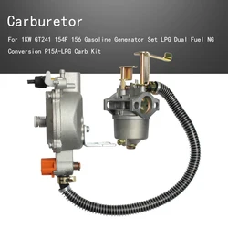 Carburetor For 1KW GT241 154F 156 Generator Set LPG Dual Fuel NG Conversion P15A-LPG Carb Kit