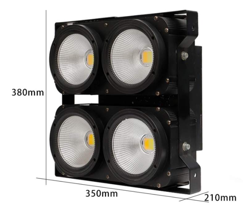 

4 pieces 400-watt COB LEDs 4 Dual Zone Blinder Wash Light with warm cool white