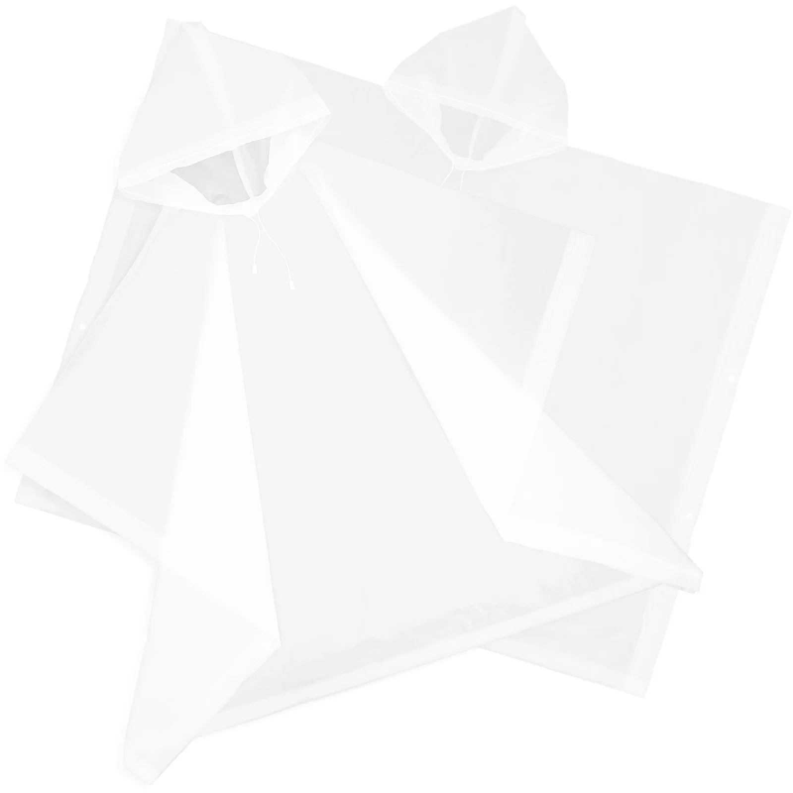 

2 pcs Rainproof Hooded Rain Poncho for Adult Lightweight Portable Waterproof Cloak Reusable Protective Raincoat for Hiking