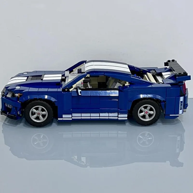 New MOC Shelby GT500 Supercar Racing Car Vehicle Sport Model Fit 10265 Building Blocks Kid Educational Toy Birthdays Gifts Gifts