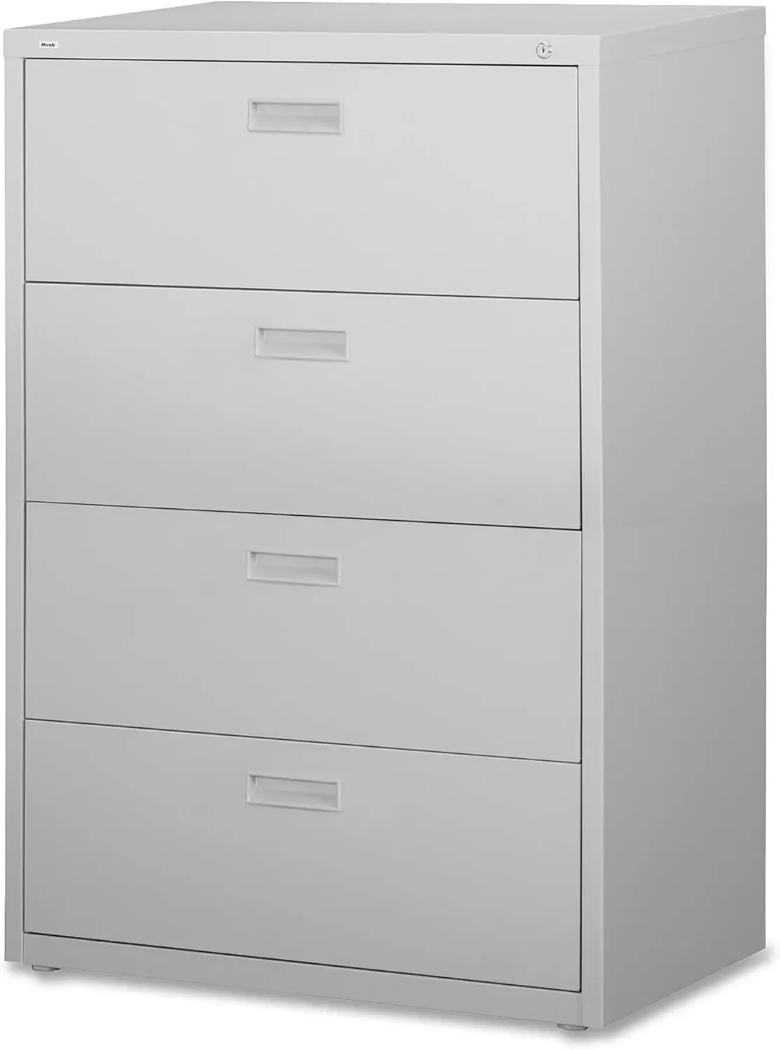 Lorell 4-Drawer Lateral File, 30 by 18-5/8 by 52-1/2-Inch Light Gray