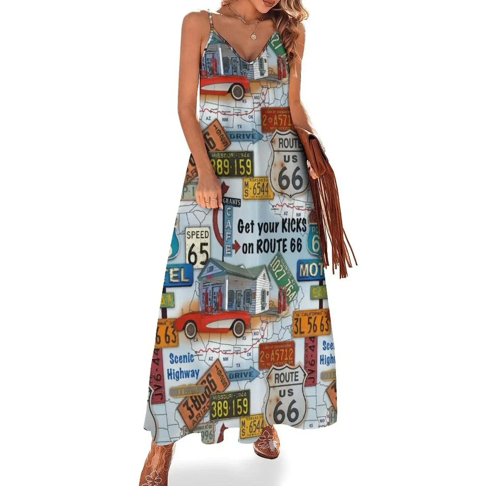 

Route 66-JP3933 Sleeveless Dress dresses women summer 2025 summer woman dress 2025 Woman clothing Dress