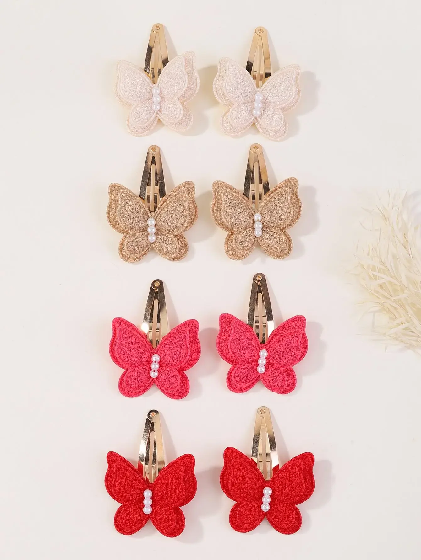 8 Stück Schmetterlings-Haarspangen für Mädchen, handgefertigte Haarnadeln, modische neue Kopfbedeckung, Kinder- und Baby-Haar-Accessoires für Mädchen, Party-Haardekoration