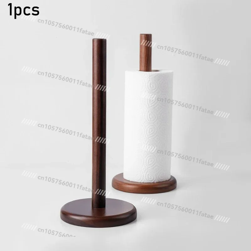 

Black Walnut Simple Solid Wood Kitchen Dining Table Tissue Rack,Household Roll Paper Rack Kitchen Tissue Storage Rack