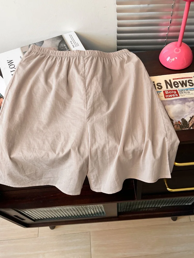 المرأة رقيقة Se السراويل الصيف ملابس داخلية فضفاضة السراويل الساخنة مرونة الخصر المضادة للضوء مطابقة التنانير أربعة أرباع orts #5