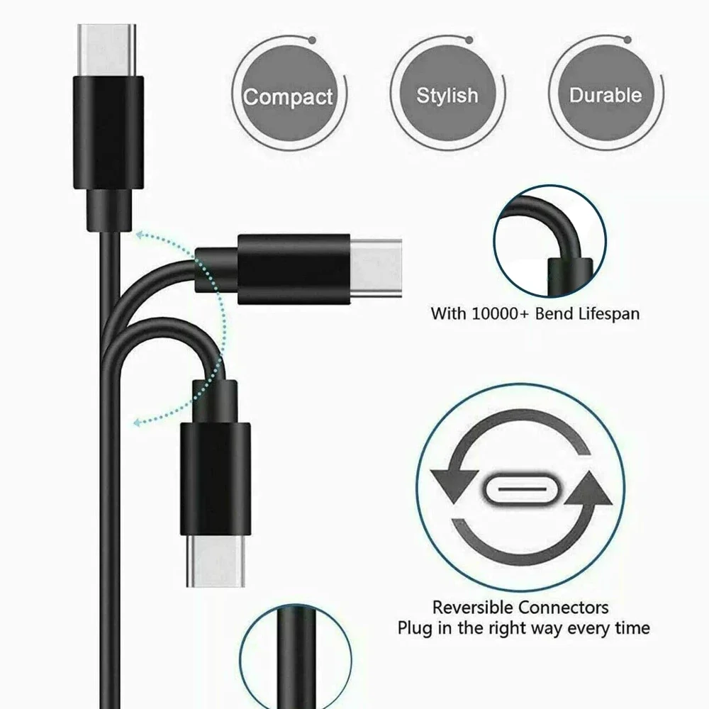 USB C To Type C Fast Charger Cable For iPhone 15 Pro Max 15 Puls PD 60W Charging Data Line Accessories 1m 2m 0.3m 0.5m