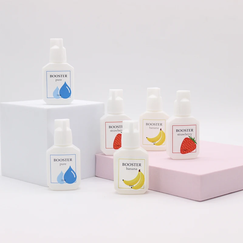 15g Koreański Booster Truskawkowy do Przedłużania Sztucznych Rzęs - Dłuższa Trwałość, Mocniejszy Primer