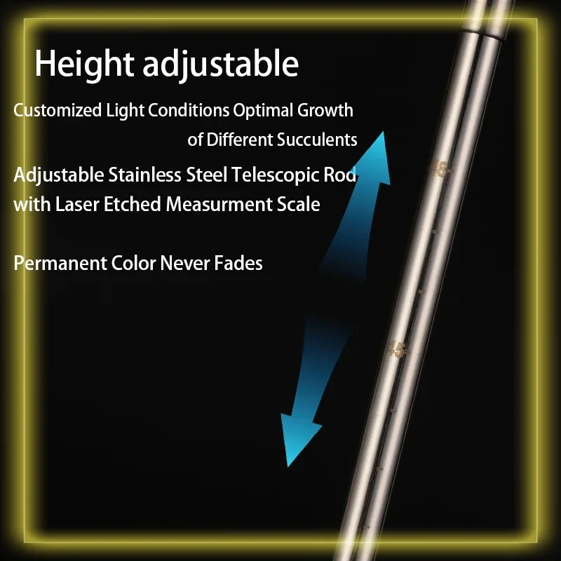 Adjustable Tabletop Grow Light Stand, Indoor Plant Light Holder Bracket Rack for , T8/T20 Plant Light Tube Vertical Stand