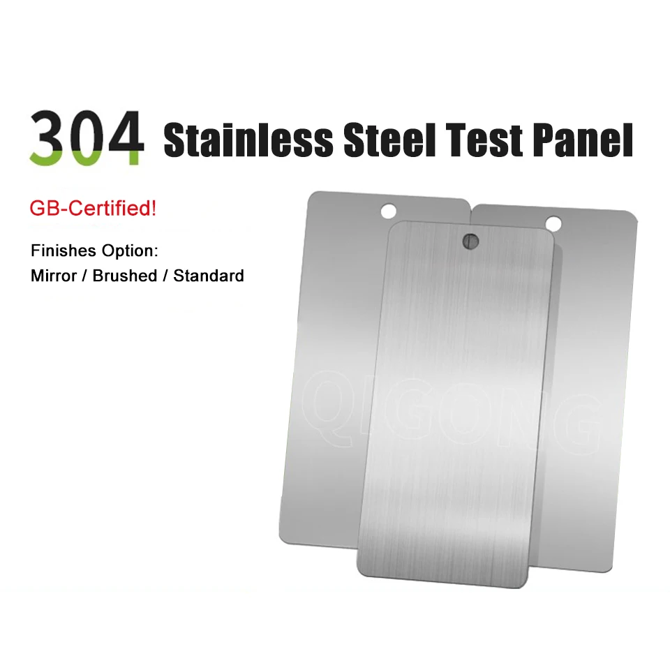 30pcs 304 Stainless Steel Test Panels for Industrial Paint & Coating Adhesion, Weatherability and Performance Testing SD-1