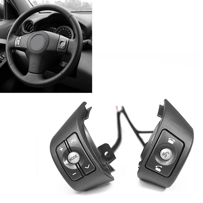 

X-T Car Steering Wheel Volume Adjustment Switch Answer Call Switch Button With Wiring Harness For Toyota RAV4 2009-2011