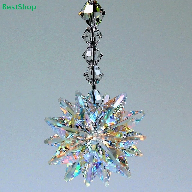 ❄Hanging Crystal Prism Suncatcher – Colorful Rainbow Maker for Windows, Gardens & Gifts