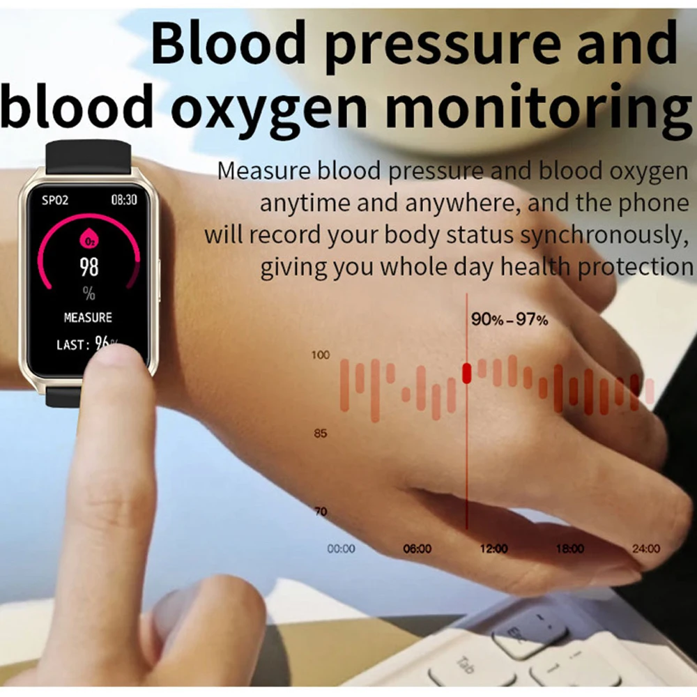 Relógio inteligente impermeável para homens e mulheres, freqüência cardíaca, música, assistente de voz, 100 + modos esportivos, 1.57 ", chamada de dente azul, smartwatch, novo