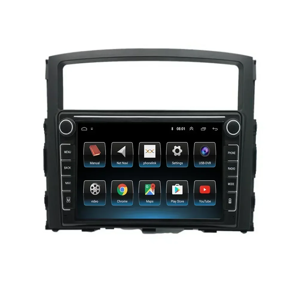 For Mitsubishi Pajero 4 2006-2014 Android 13 Car Radio Multimedia Video Player 2Din GPS Navigation Carplay DVD Head Unit Stereo