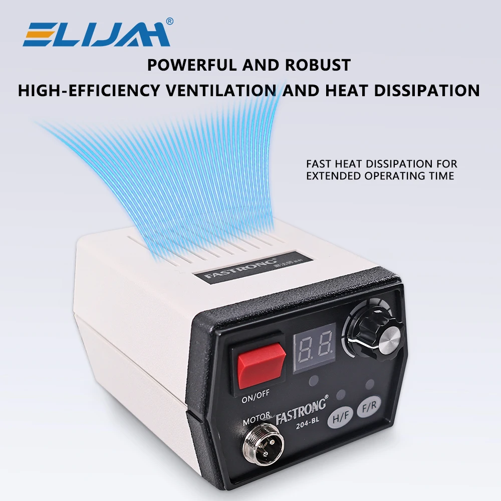 

ELIJAH Dental Brushless Motor Polishing Machine 40000RPM Micromotor Teeth Polish Equipment Dental Handle Grinder Manicure Tool