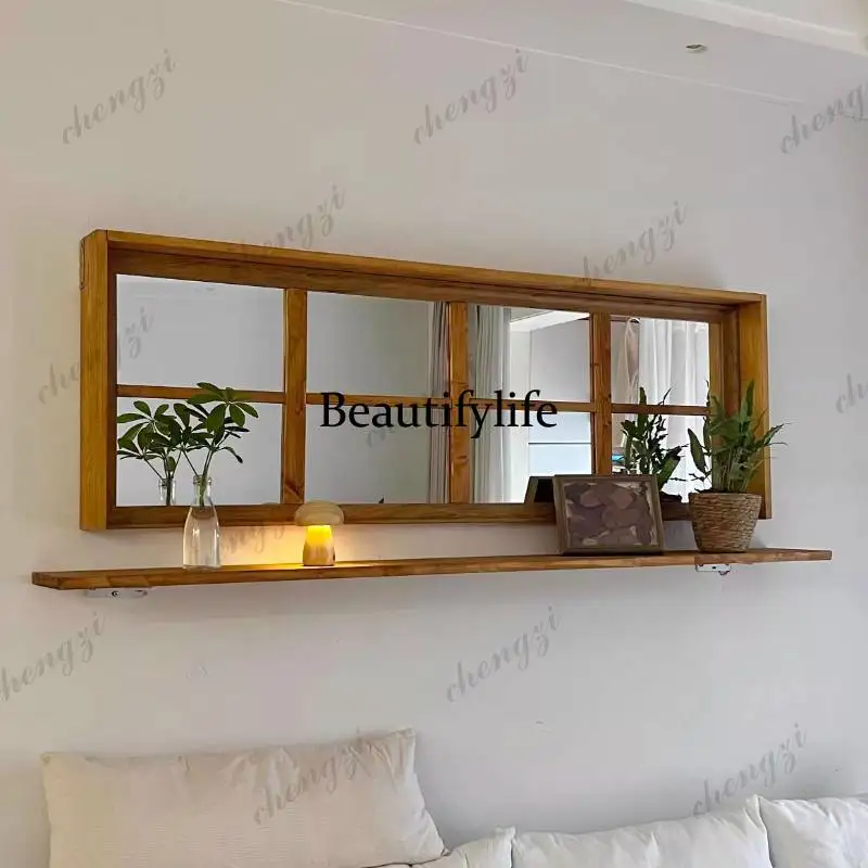 A68Personalised Classic Mirror Decor Universal Girl Long Infinity Bedroom Mirror Decor Makeup Standing Lusterko Home Decor Items