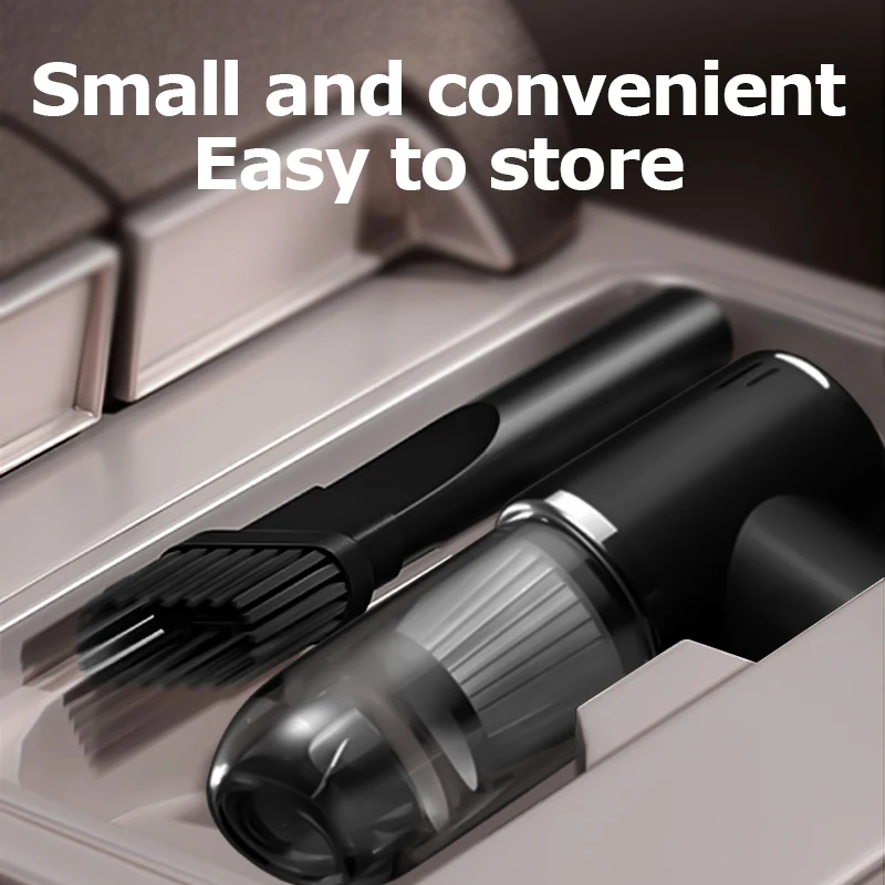 Car and home dual-purpose cordless vacuum cleaner, 3-in-1 rechargeable powerful handheld vacuum cleaner, 2000*2 battery - Image 5
