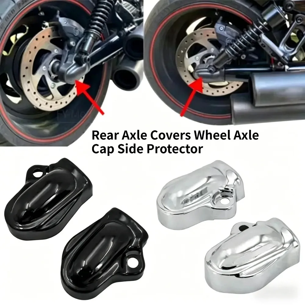 

Rear Axle Covers Wheel Axle Cap Side Protector for Harley V-Rod VRSCF VRSCDX 2002-2017
