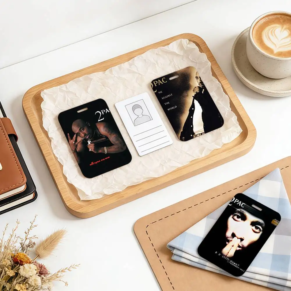 

Чехол для карты с изображением Тупака Шакура (2Pac), ремешок на шею, бейдж для сотрудников, чехол для рабочего пропуска