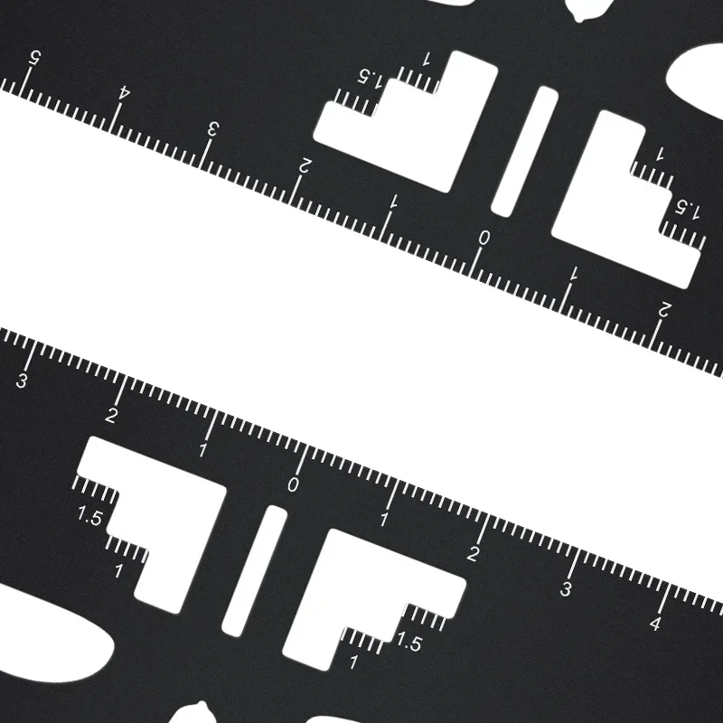 

Reusable Metal Eyebrow Ruler Microblade Permanent Makeup Stencil Tattoo Cosmetic Shaping Measure Tool Easy To Use 1pcs