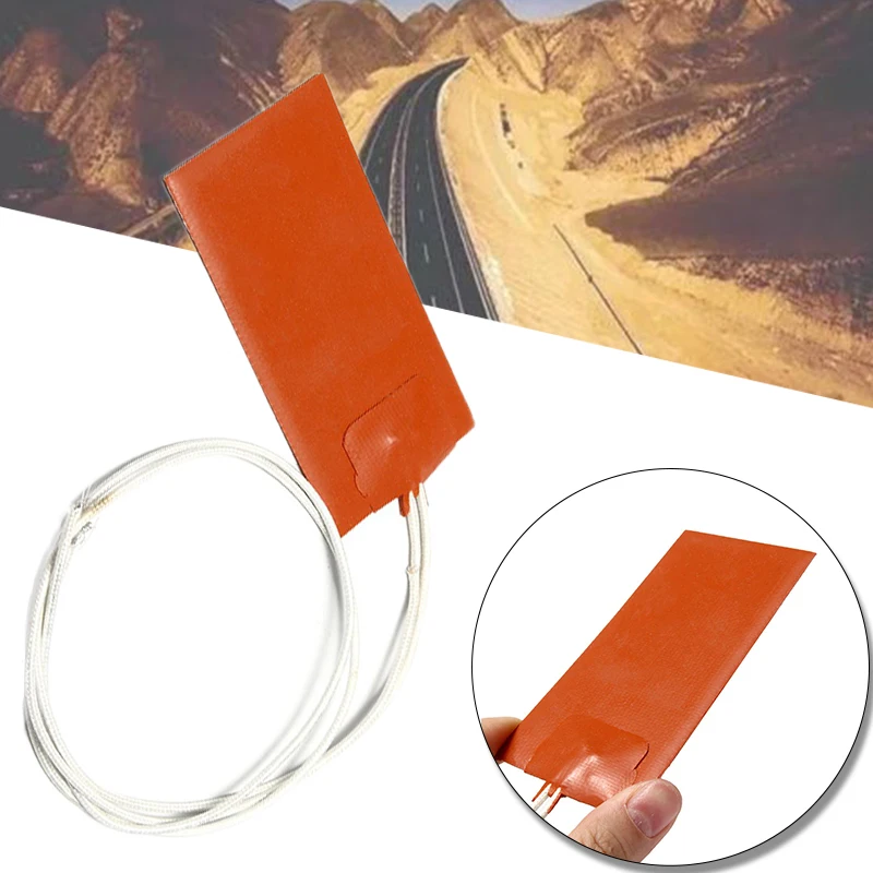 15 W Electric heating pad 12V DC Silicone Orange Warming Mat 30°C 150°C Blanket Heating Tank Plate Accessories