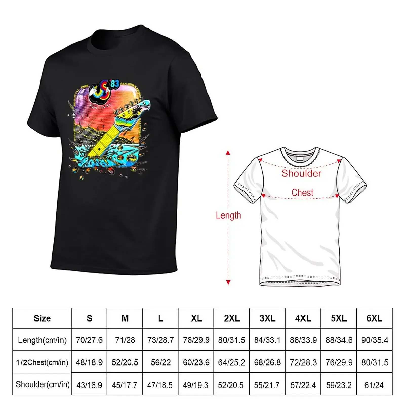 Original Us Festival 1983 Gift For Fans, For Men and Women T-Shirt for a boy quick-drying kawaii clothes mens white t shirts