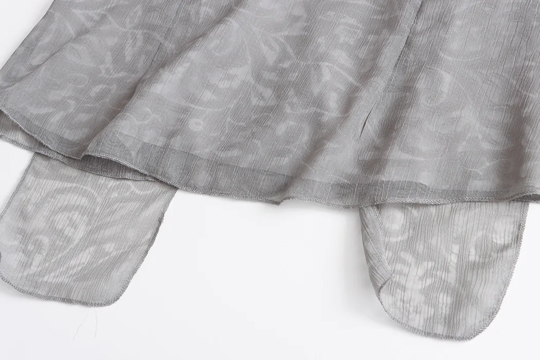 Sommerliche Damen-Retro-Jacquard-Weste mit Schleifenband und Neckholder, ärmellos – Detail 16