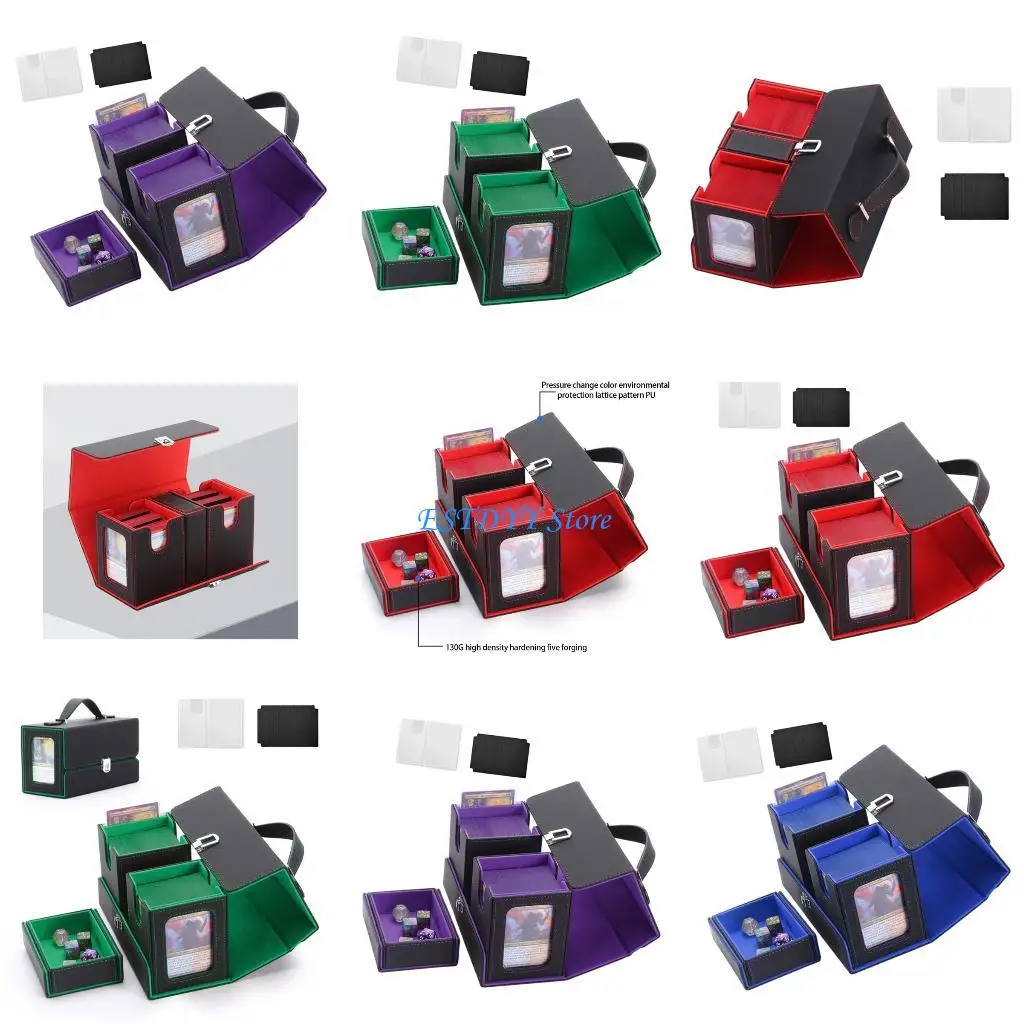 

G6DE Compacts Органайзеры для карточек Водонепроницаемая искусственная кожа Съемная ручка большой емкости в комплекте Легкий