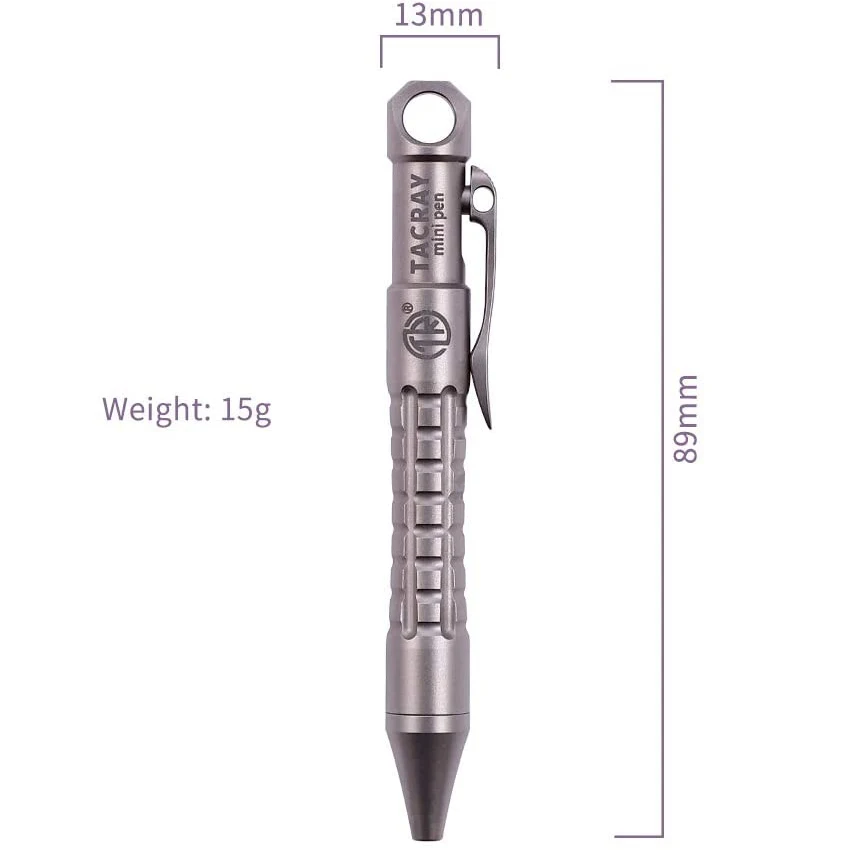 Titanium Mini Pen Bolt Action Mini Pen Multifunction Pocket Size EDC Pen Mini Keychain Electric Fusion Stylus Pen Writing Pen