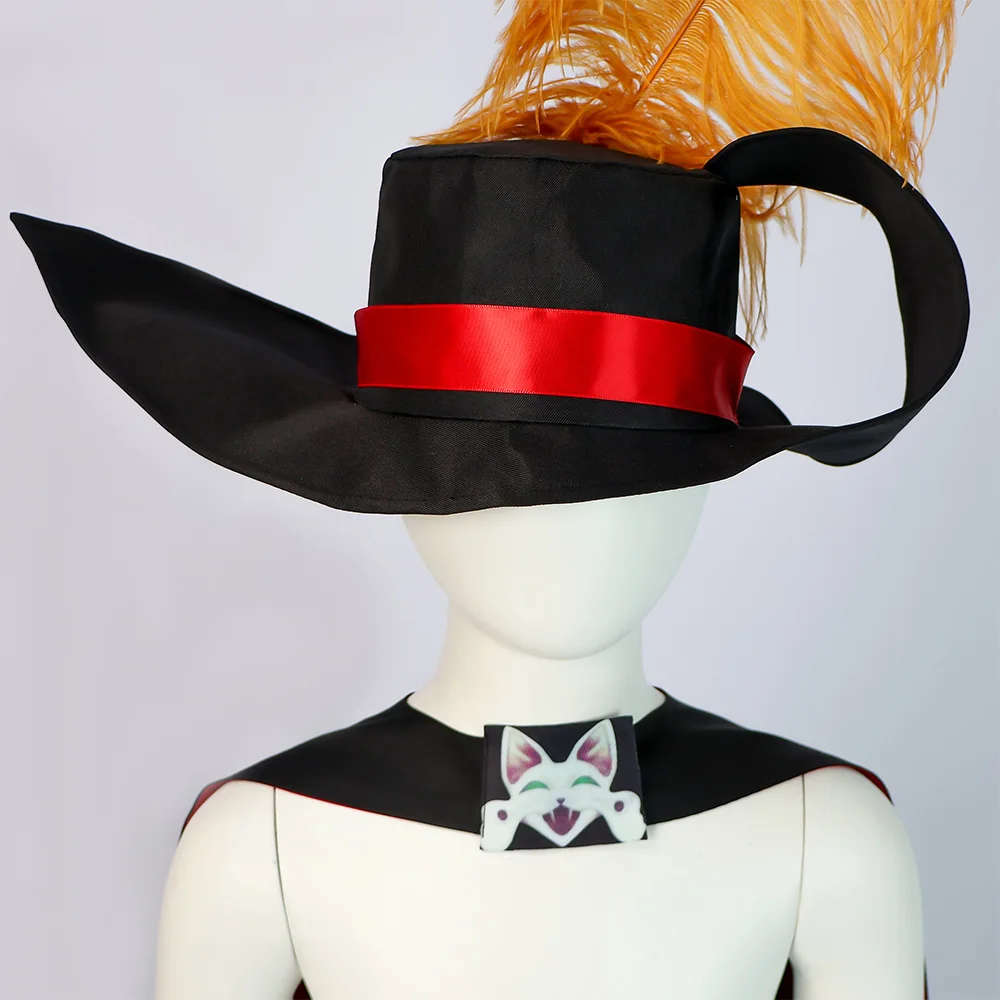 Anime Cartoon Puss To Boots Cosplay Cat Swordsman Hat Cloak Belt Set Costume Fantasia Costume Kids Children Halloween Party Suit image 6