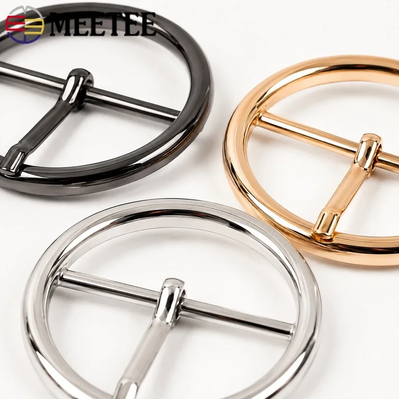 4-5Pcs 20-45mm Metal Belt Buckle Single Prong Fastener for Leather Strap Waistband Head Replacement Repair Hardware Accessory