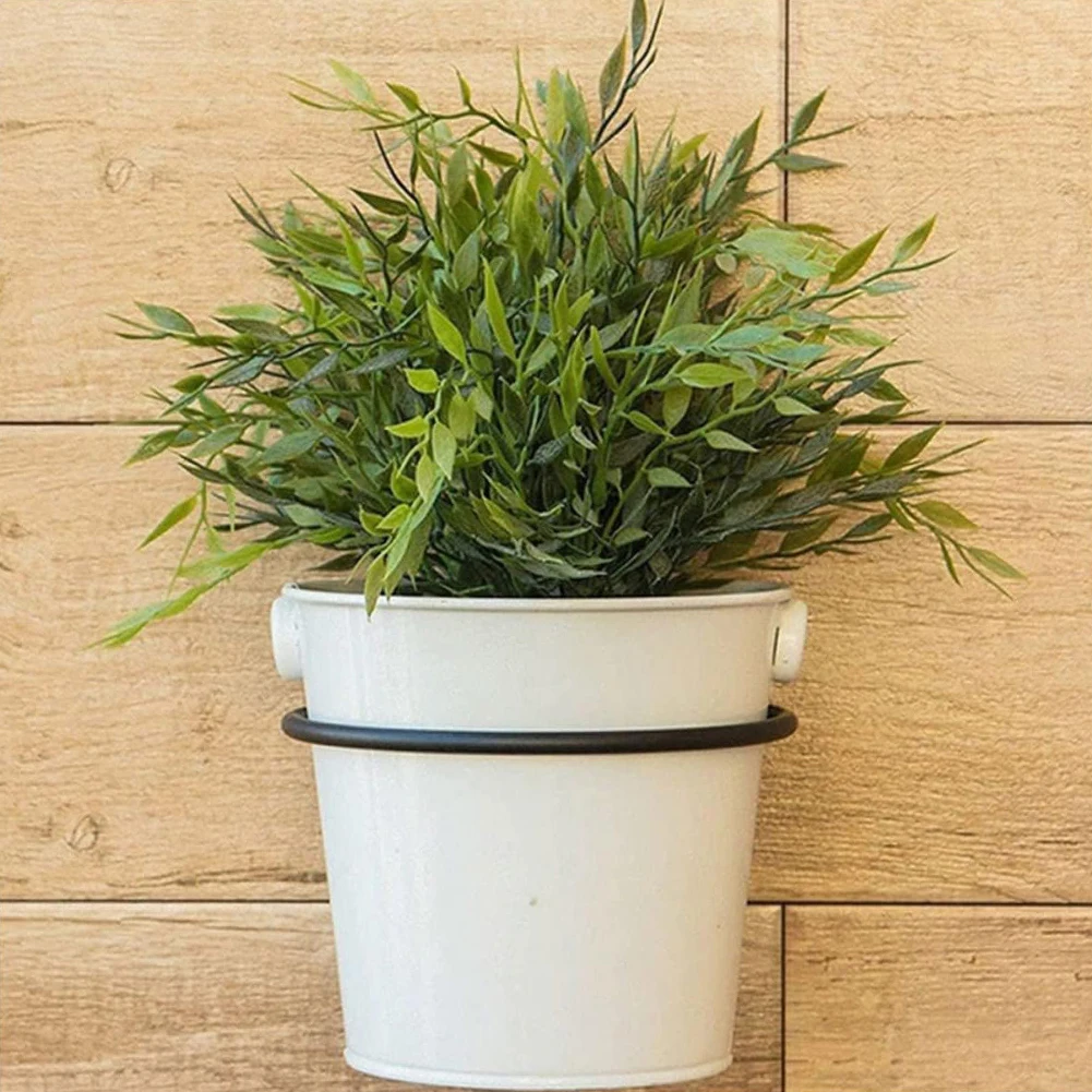 Circular Flower Basket Flower Pot Holder Rings Wall Mounted Metal Flower Wall Hanger Bracket Rings Potted Plant Storage Rack