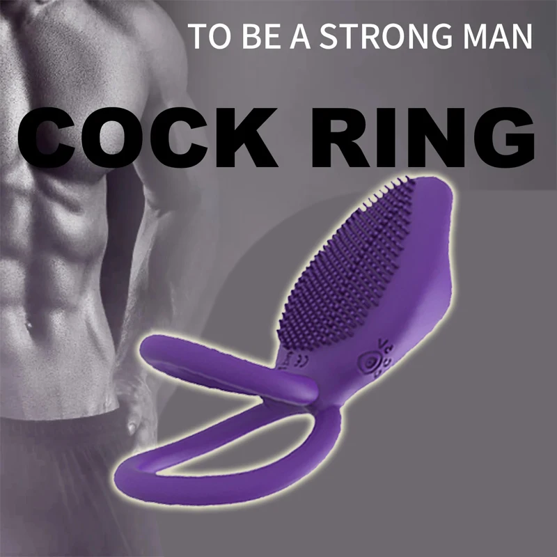 

Vibrating Penis Cock Ring on Dick Male Delay Ejaculation Clitoris G-spot Stimulation Sex Toys for Man Couple Vibrator 10 Speed