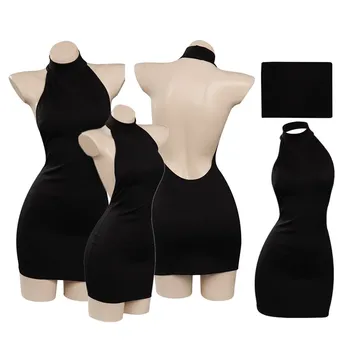 Vermeil Abito Cosplay Anime Fantasia Vermeil in oro Costume Donna Tuta nera Abiti Abito da festa di carnevale di Halloween