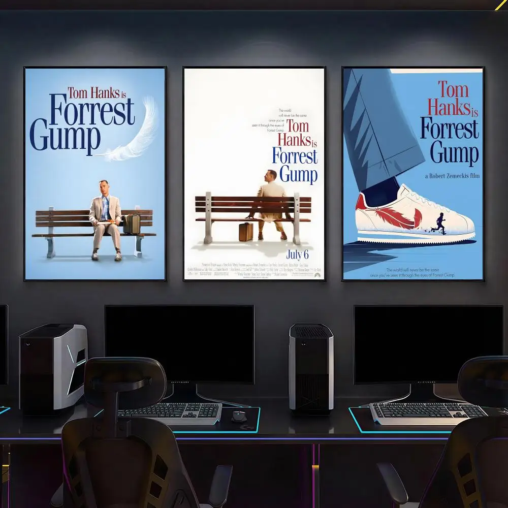 F-Forrest Gump Movie Poster Versatile HD Waterproof Wall Art Self-Adhesive Decor For Any Space Ideal Gift