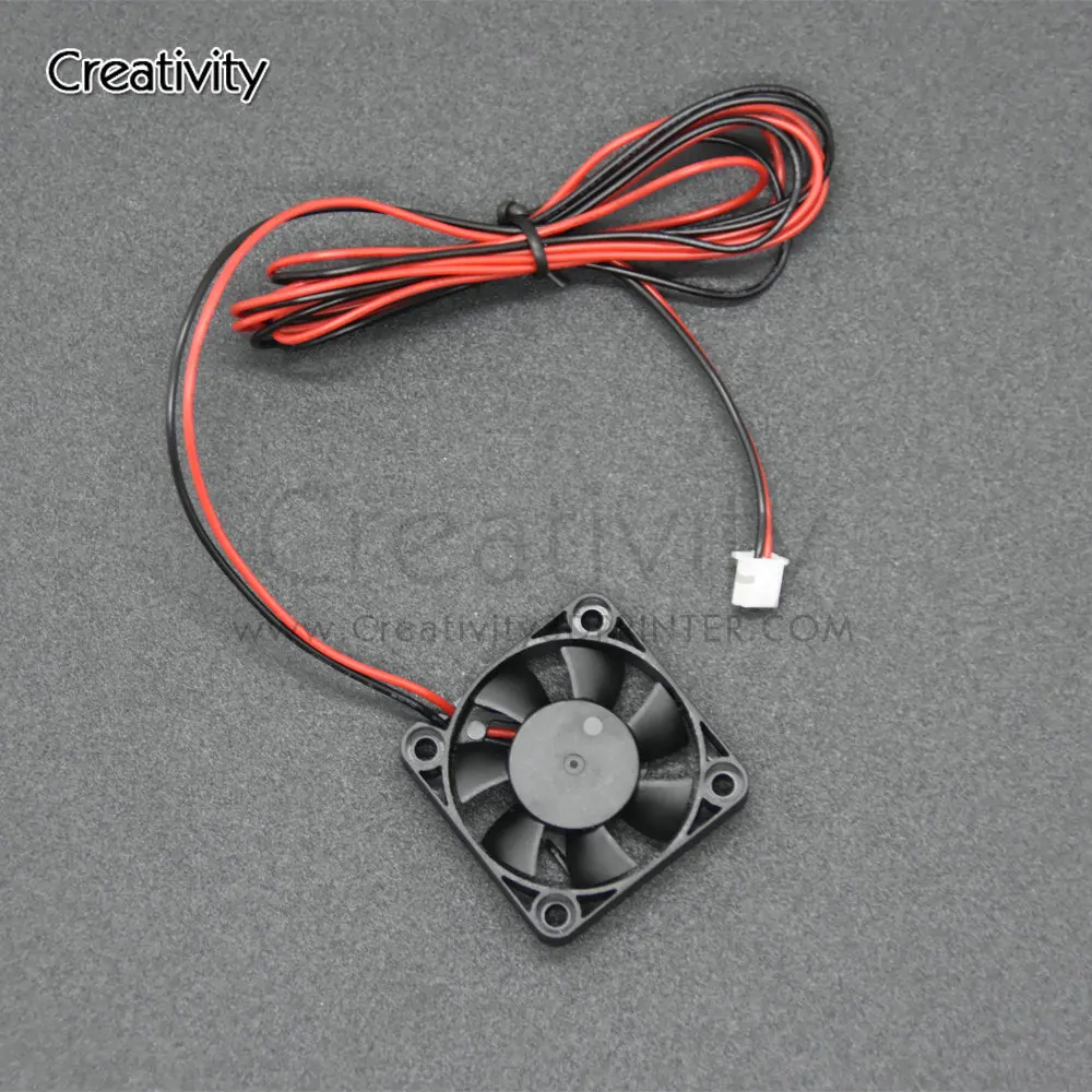 3d Druk 4010 3d Geschikt Voor Modellen Ender3 V2 Ender3/Ender3pro Cr10 Ventilator Die Een Dc 24V Zwarte Plastic Extruder Koelventilator