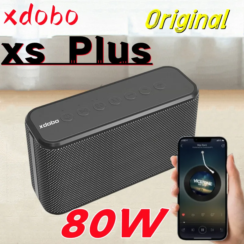 

Портативный беспроводной Bluetooth-Динамик XDOBO X8 Plus, 80 Вт, 10400 мАч, четыре ядра, функция внешнего аккумулятора, поддержка USB/TF/AUX