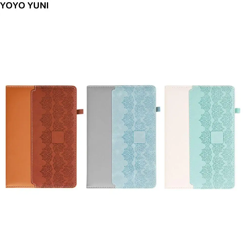 

PU Leather Cover A5 Notebook Thickened 200 Pages Business Office Notebook Waterproof Wear-resistant Student Notepads Stationery