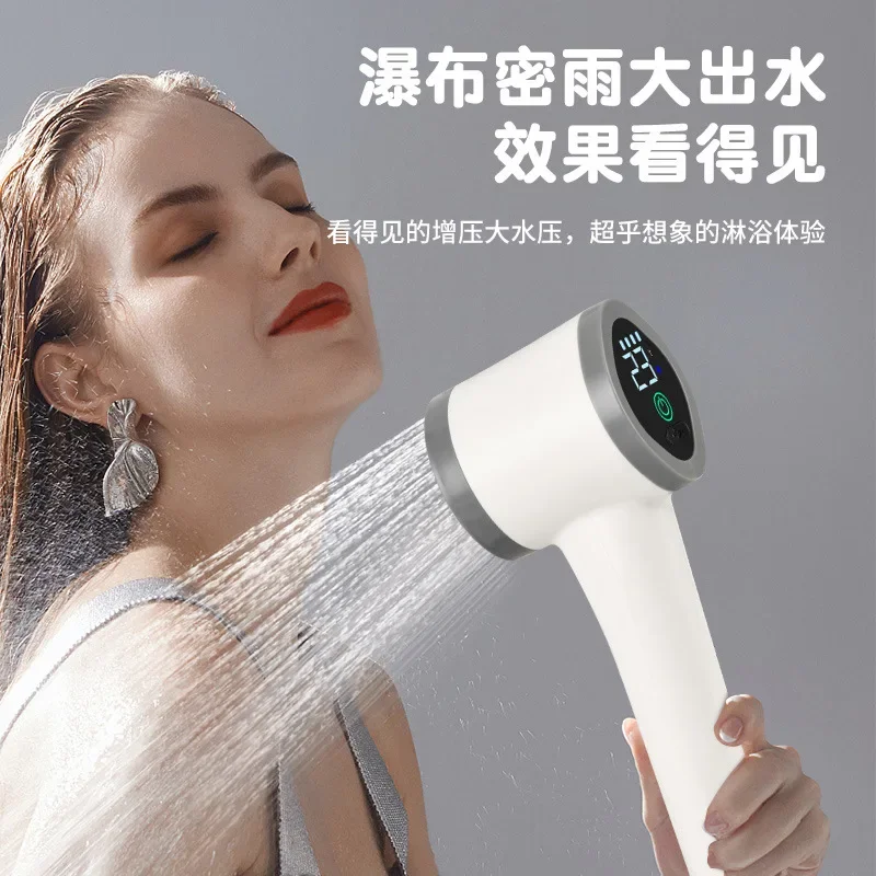 

Портативный съемный душевой набор для улицы, самовсасывающий мобильный душ, перезаряжаемый, с функцией массажа и создания пены