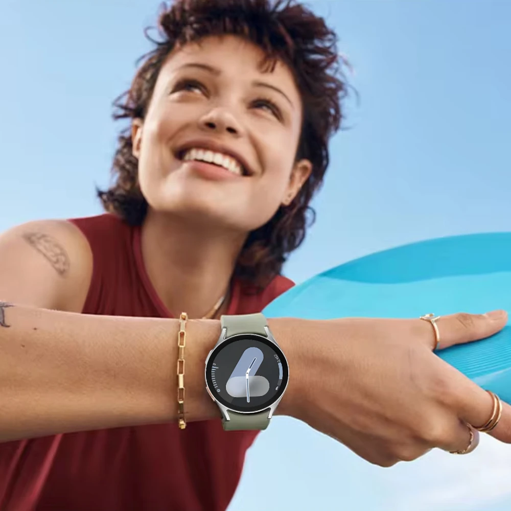 Correa de silicona para Samsung Galaxy Watch 4/5/6/7, pulsera clásica de 40mm, 44mm, 42mm, 46mm, 43mm, 47mm