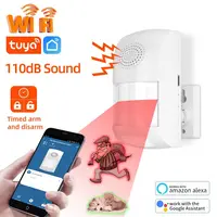 Tuya-Sensor de alarma antirrobo para hogar inteligente, Detector de movimiento infrarrojo, Sensor PIR, aplicación Smart Life, protección de seguridad, Monitor remoto, WiFi
