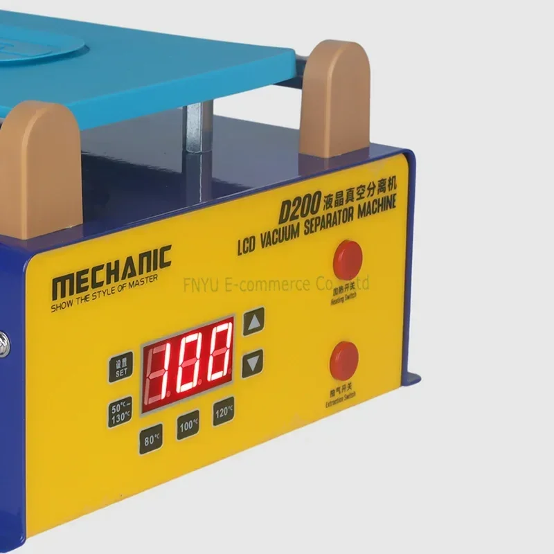 LCD 진공 분리기 MECHANIC D200 스크린 스플리터 기계, 휴대폰 화면 제거, 가열 테이블 수리 도구