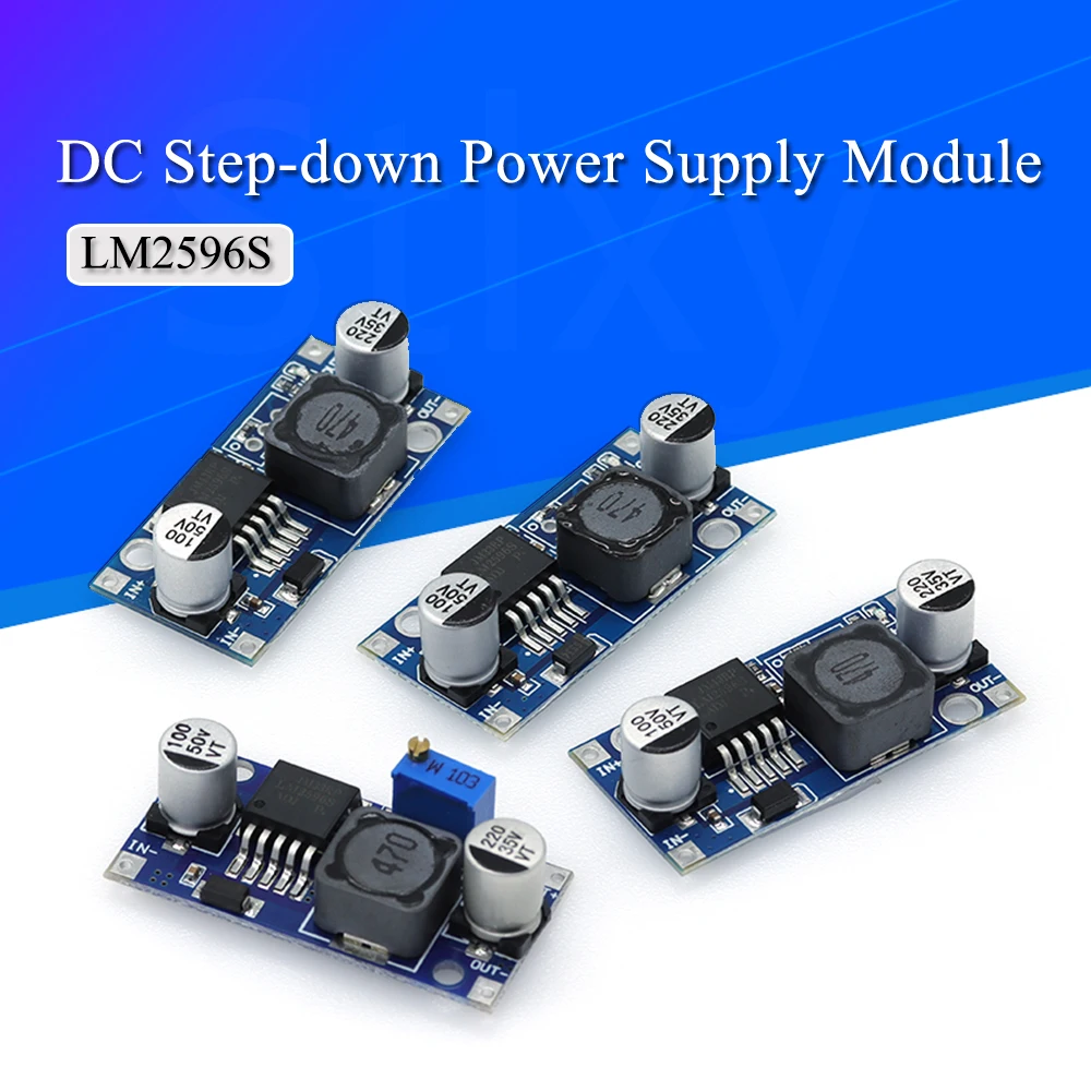 LM2596S DC-DC DC modulo di alimentazione step-down regolabile scheda regolatore 3A da 12/24 a 12/5/3.3V